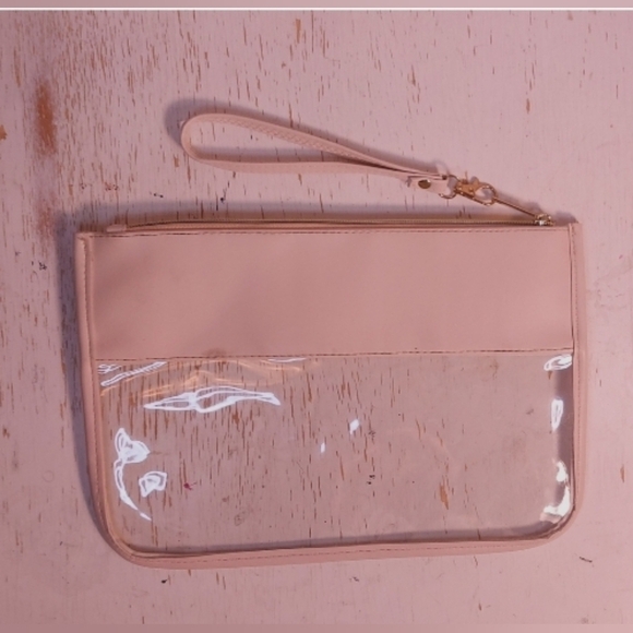 Chenille Letter Travel Zipper Pouch Bag Cosmetics Makeup Toiletry Vacation - Picture 6 of 7